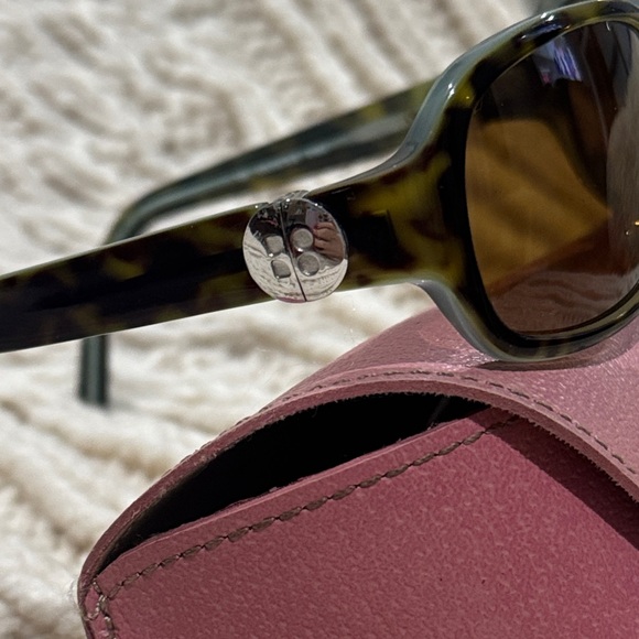 Kate Spade Tortoise Sunglasses FRAMES Only with Mauve Case - Picture 5 of 5